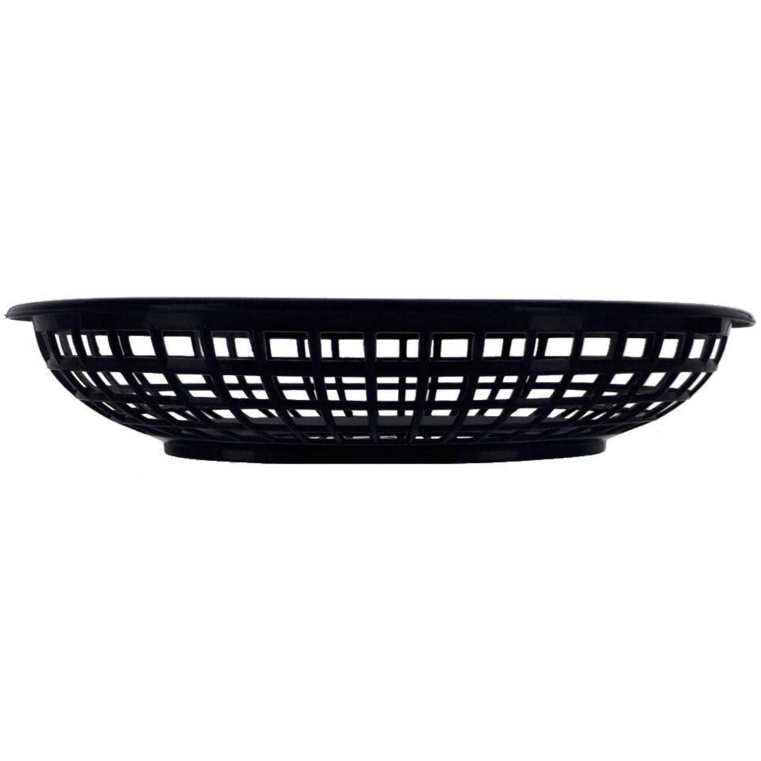 Oval Fast Food Plastic Basket - Black