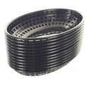 Oval Fast Food Plastic Basket - Black