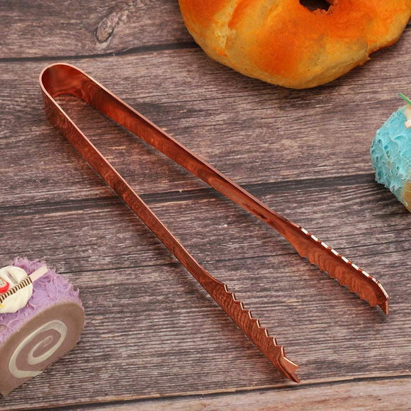 Ice Tong 190mm - Copper Plated - BarBits.co.uk