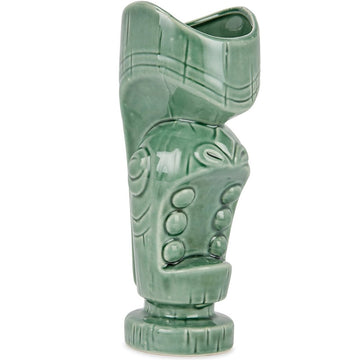 Large Mouth Green Tiki Mug - 650ml - BarBits.co.uk