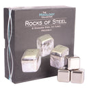 Large Stainless Steel Ice Cubes - Pack of 6 - BarBits.co.uk