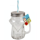 Mason Glass Drinking Jar 12oz - Fox Design - BarBits.co.uk