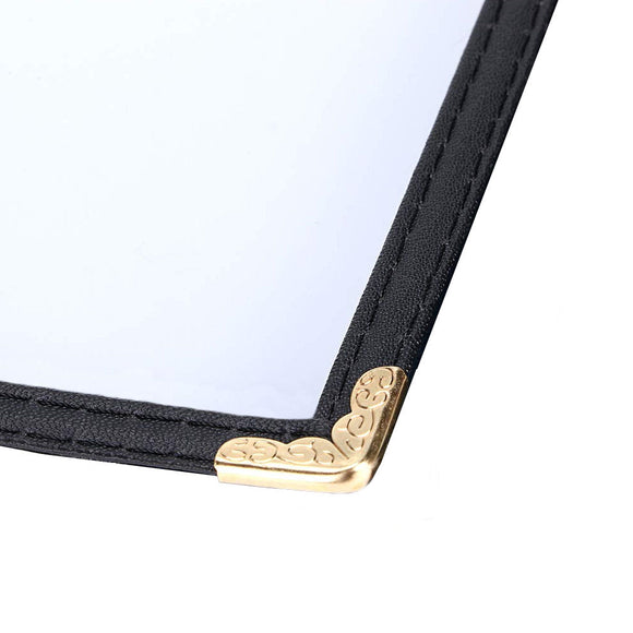 A4 Black American Style Menu Cover - 2 Page