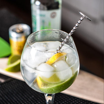 Mini Cocktail Spoon With Masher 15cm - Stainless Steel - BarBits.co.uk