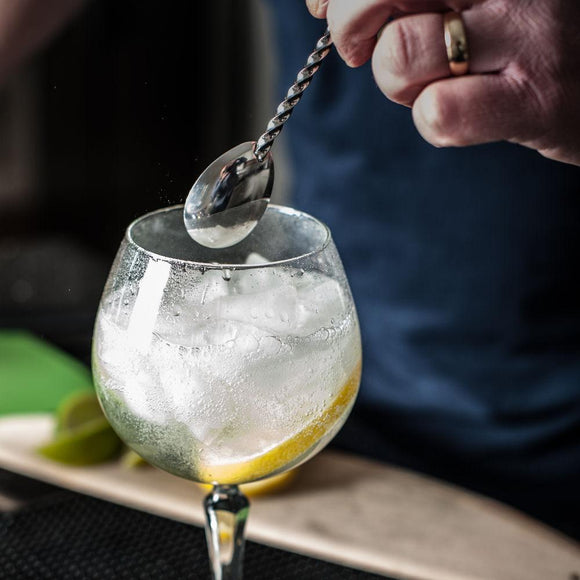 Mini Cocktail Spoon With Masher 15cm - Stainless Steel - BarBits.co.uk