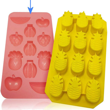 Mixed Fruit Shape Ice Cube Tray - BarBits.co.uk