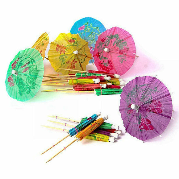 Paper Cocktail Parasols - Pack of 144 - BarBits.co.uk