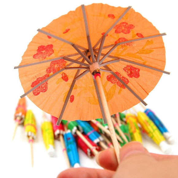 Paper Cocktail Parasols - Pack of 144 - BarBits.co.uk