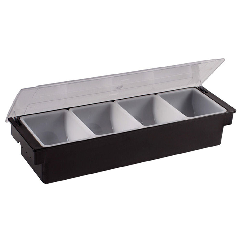 Plastic Condiment Dispenser - 4 Large Compartments - 0