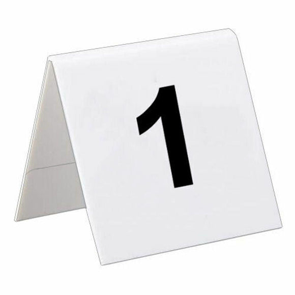 Plastic Table Numbers Signs 1 to 25 - BarBits.co.uk