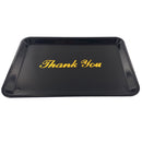 Plastic Tip Tray Gold Thank You - Pack of 12 - BarBits.co.uk