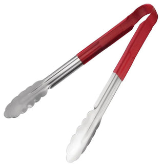 Red Colour Coded Serving Tong - 9inch