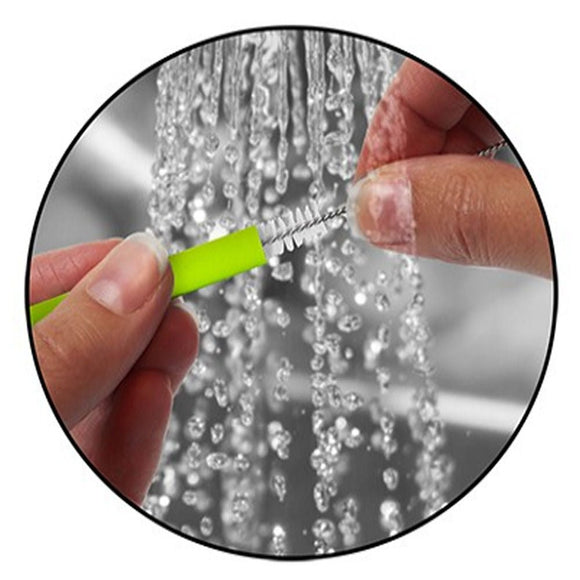 Reusable Silicone Drinking Straws & Brush - Pack of 8 - BarBits.co.uk