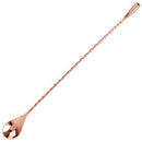 Round End Bar Spoon 28cm - Copper - BarBits.co.uk
