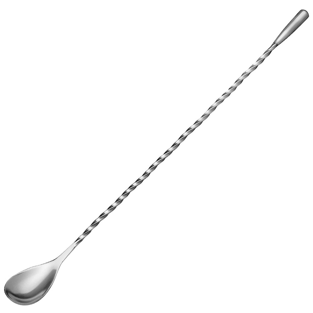 Round End Bar Spoon 30cm - Stainless Steel | BarBits.co.uk