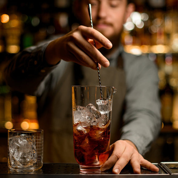 Round End Bar Spoon 28cm - Stainless Steel - BarBits.co.uk