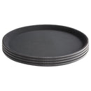 Round Non - Slip Tray Black 14" - BarBits.co.uk