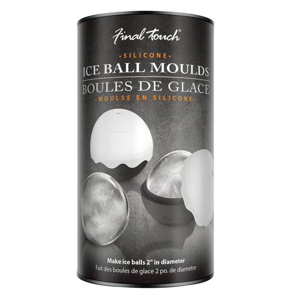 Silicone Ice Ball Moulds - Set of 2 - BarBits.co.uk