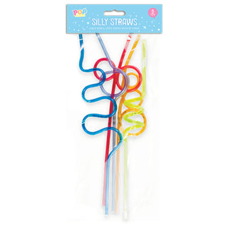Plastic Curly Fun Straws - Pack of 5