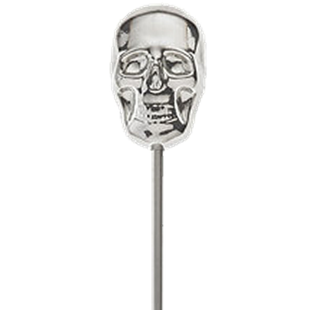 Silver Skull Garnish Picks - Pack of 4 - 0