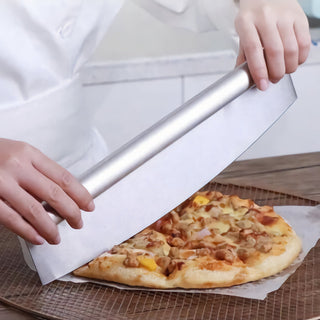 Mezzaluna Pizza Cutter - Stainless Steel