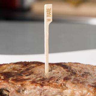 Bamboo Steak Markers - Medium Rare