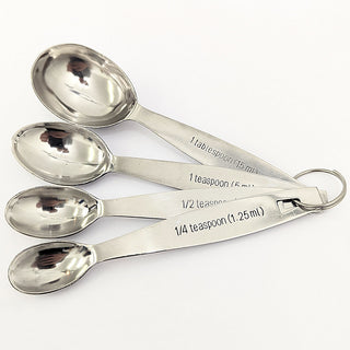 Stainless Steel Measuring Spoons - Set of 4