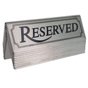 Reserved Table Sign - Stainless Steel