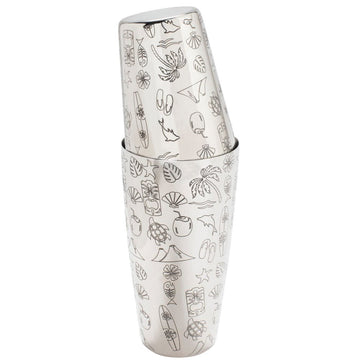 Tiki Tin on Tin Boston Shaker Set - BarBits.co.uk