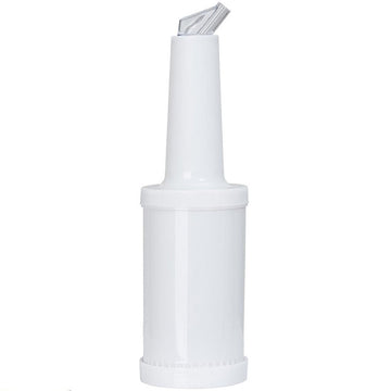 White Keep & Pour Bottle 1 Litre - BarBits.co.uk