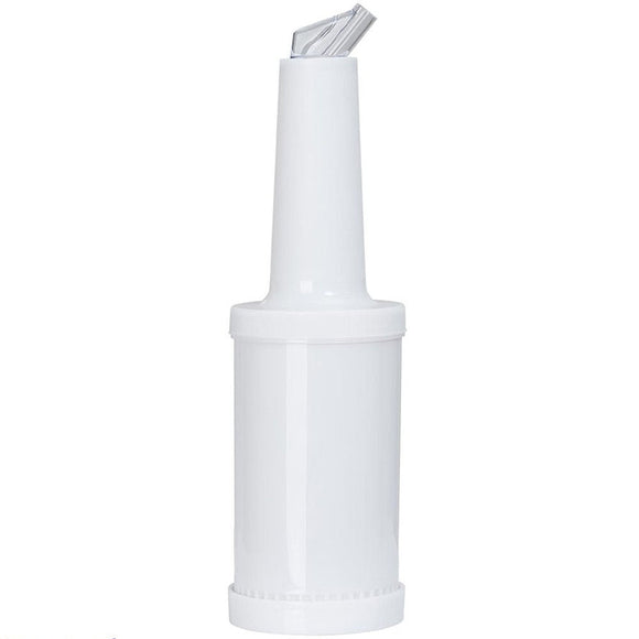 White Keep & Pour Bottle 1 Litre - BarBits.co.uk