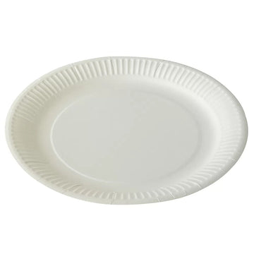 White Paper Plates 23cm - Pack of 30 - BarBits.co.uk
