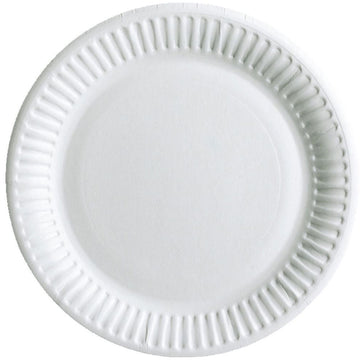White Paper Plates 23cm - Pack of 30 - BarBits.co.uk