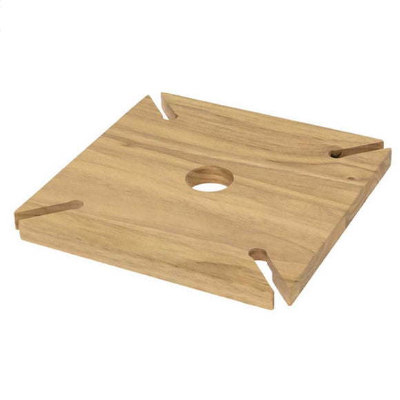 Wooden Bottle Neck Wine Glass Holder - 4 Glasses - BarBits.co.uk