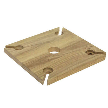 Wooden Bottle Neck Wine Glass Holder - 4 Glasses - BarBits.co.uk