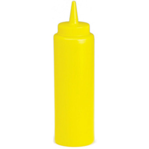 Yellow Plastic Squeeze Bottle - 12oz - BarBits.co.uk