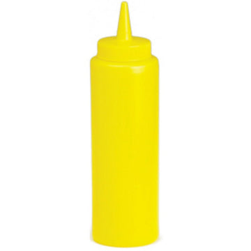 Yellow Plastic Squeeze Bottle - 8oz - BarBits.co.uk