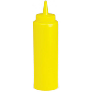 Yellow Plastic Squeeze Bottle - 12oz
